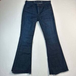 7 For All Mankind‎ Women's Flare Jeans OTR Mid Wash Faded Blue Y2K Size 30x32